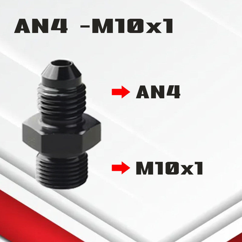 (B05)ข้อต่อแปลงเกลียวAN4 AN6 AN8 AN10 AN12 -M10-M22ข้อต่อระบบน้ำมัน–น้ำหล่อเย็น อลูมิเนียมอัลลอย(หัวแปลงAN→เกลียวMetric)